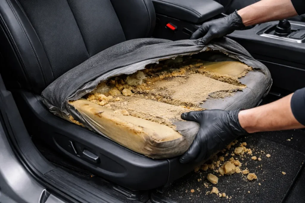 ۵ نشانه که می‌گوید باید فوم صندلی ماشین را تعویض کنید